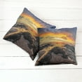 thumbnail image 2 of Ambesonne Colorful Throw Pillow Cover 2 Pack, Majestic Sunrise Sky, 18", Blue Orange Cream, 2 of 6