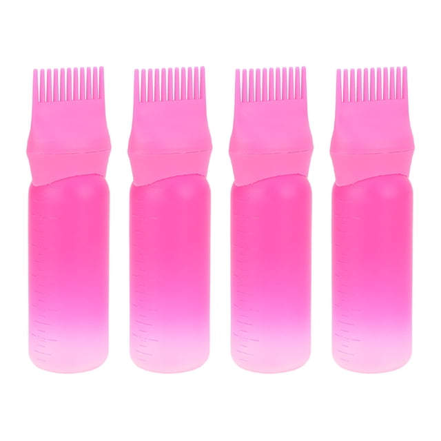 Hair Applicator Bottle, Easy To Operate Root Comb Applicator Bottle 4pcs Lightweight Hair Coloring Brush for Hair Salon