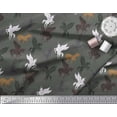 thumbnail image 2 of Soimoi Cotton Voile Fabric Unicorn Animal Print Fabric by The Yard 56 Inch Wide, 2 of 3