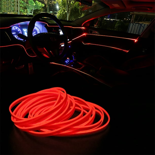 USB LED voiture intérieur atmosphère lumière pieds lampe éclairage  décoration lumière lumière rouge