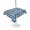 Blue, variant on Outdoor Tablecloth with Umbrella Hole for Patio/Picnic/Party/Camping, Blue Plaid Waterproof Table Cloth Rectangle Table Cover Washable, Modern Simple Watercolor Buffalo Lattice (60"x 120")