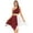 Burgundy, variant on DOOMIVA Women's Praise Dance Dress One Shoulder Lyrical Worship Liturgical Party Dance Dress Royal_Blue S