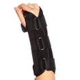 thumbnail image 3 of Right & Left Hands Breathable Night Wrist Brace Sleep Support Carpal Tunnel Comfort Composite Fabric Wrist Splint Arthritis Sprain Gym 3 Straps Adjustable Metal Strip, 3 of 4