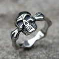 thumbnail image 2 of ZMY Home Stainless Steel Party Jewelry Bone Skull Pinky Ring (11), 2 of 7