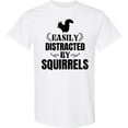 thumbnail image 3 of Inktastic Easily Distracted by Squirrels T-Shirt, 3 of 5
