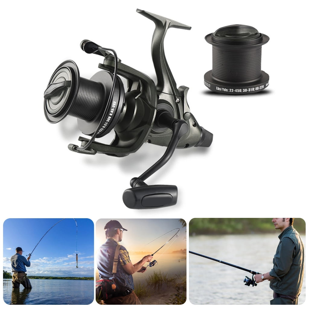 Oasiva 39.5LBS Drag Rotating Fishing Reels with Spare Spool 4.6:1 Gear Ratio Saltwater Rotating Reels Fishing Accessories