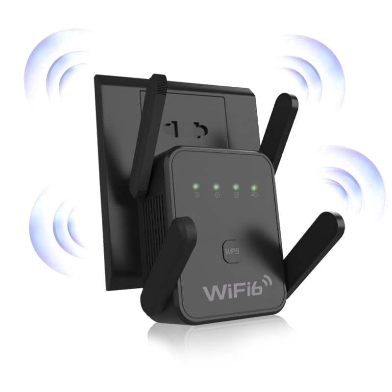 WiFi Range Extender Signal Booster,2.4G&5.8G Wireless Internet Repeater with 4 High Gain Antennas,WiFi Amplifier Supports Repeater/AP Mode,WiFi Signal Extender for Home Basement Garage Apartment