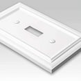 thumbnail image 2 of Amerelle Continental Single Coaxial Cast Metal Wallplate in White, 2 of 7