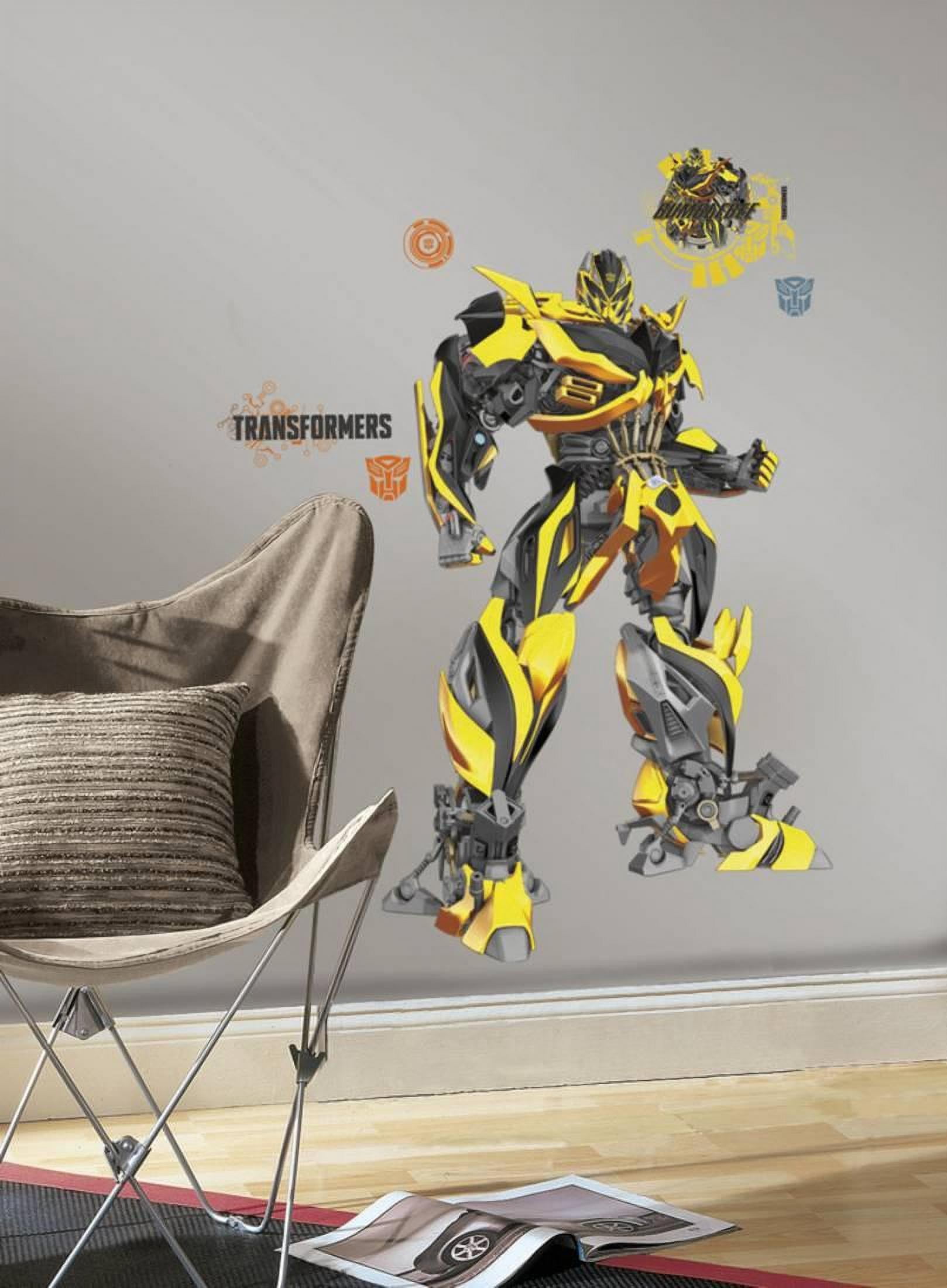 TRANSFORMERS AGE OF EXTINCTION OPTIMUS PRIME wall stickers MURAL 13 decals party 
