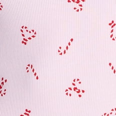 Pink Marshmallow (Candy Cane Print)