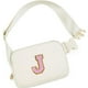 thumbnail image 1 of Uygafly Personalized Belt Bag for Women Girls - Fashion Mini Waist Packs with Adjustable Strap - Trendy Travel Fanny Pack Crossbody Bags with Initial Letter - Teen Gifts | Cream,J, 1 of 7
