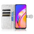 thumbnail image 2 of For Oppo A94 4G/F19 Pro 4G/Reno5 F 4G/Reno5 Lite Polka Dot Flip Leather Case Silver, 2 of 5