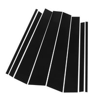 8 Pcs Car Pillar Window Trim Cover Outer Exterior Garnish Decar for Honda Pilot 2015-2022 Black Replace