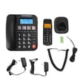 thumbnail image 2 of Teléfono Con Cable/Inalámbrico, Auricular Inalámbrico Expandible Con Contestador Automático, Bloqueo De Llamadas, Identificación De Llamadas, Botones Grandes, Altavoz Dúplex, 2 of 7