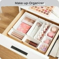 thumbnail image 4 of 25 PCS Plastic Drawer Organizers Set, 4-Size Versatile Bathroom and Vanity Drawer Organizer Trays, Storage Bins for Makeup, Bedroom, Kitchen Gadgets Utensils and Office, 4 of 6