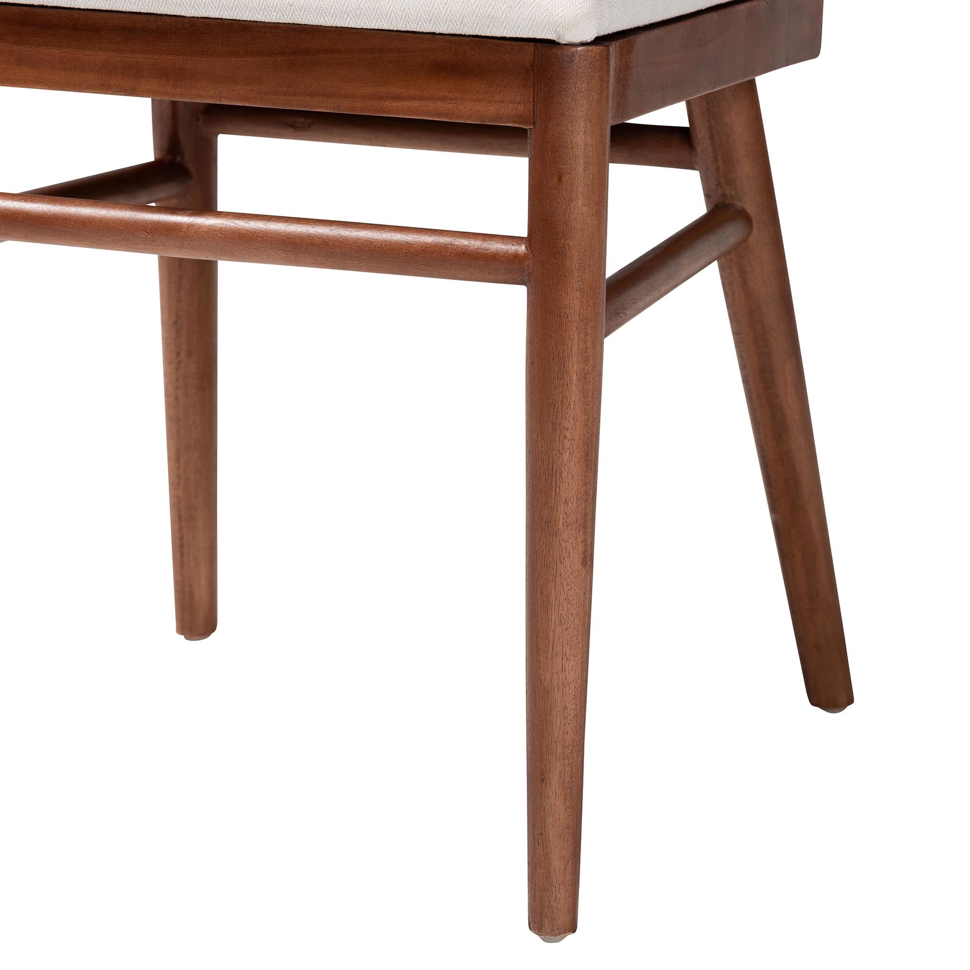 bali & pari Denver Boho Dining Chair, Walnut Brown
