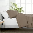 thumbnail image 3 of Bare Home Luxury 3 Piece Duvet Cover and Sham Set - Premium 1800 Ultra-Soft Brushed Microfiber - Hypoallergenic, Easy Care, Wrinkle Resistant (King, Taupe), 3 of 6