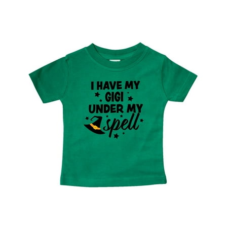 

Inktastic I Have My Gigi Under My Spell with Cute Witch Hat Gift Baby Boy or Baby Girl T-Shirt