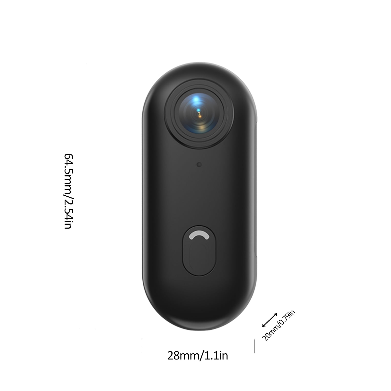 Sports 1080P Tiny Action Camera WiFi Sports Camera 120 Wide Angle Lens Video Camera With Magnetic Lanyard Back Clip Water Resistant Case