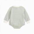 thumbnail image 3 of zuwimk Newborn Baby Girl Boy Knitted Romper Sweater Long Sleeve Knit Oversized Bodysuits Sweatshirt Fall Winter Clothes (0-3 Months,Green), 3 of 9