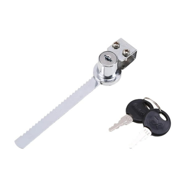 Cerradura de trinquete para puerta corrediza de vidrio, para accesorios de vidrio de 2 a 6 mm de espesor, multiusos, con , 5,6 pulgadas de l