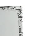 thumbnail image 3 of Ambesonne Irish Fitted Sheet, Indigenous Stencil Art, Queen Size, Black and White, 3 of 3