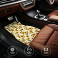 thumbnail image 6 of Vsdgher Light Green Plaid Sunflower Car Foot Mat Set of 4 Pieces Universal Floor Liner Car Accessories Fits Most Cars, Trucks, Vans, sedans, SUV, 6 of 7