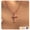 Rose Gold, variant on 18K White Gold Plated Cross Necklace, S925 Sterling Silver Movable Cross Pendant with Crystal Christian Faith Jewelry Gift for Women Birthday Valentine’s Day