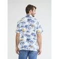 thumbnail image 2 of Corona Men's and Big Men's Graphic Woven Resort Shirt, Sizes S-3XL, 2 of 5