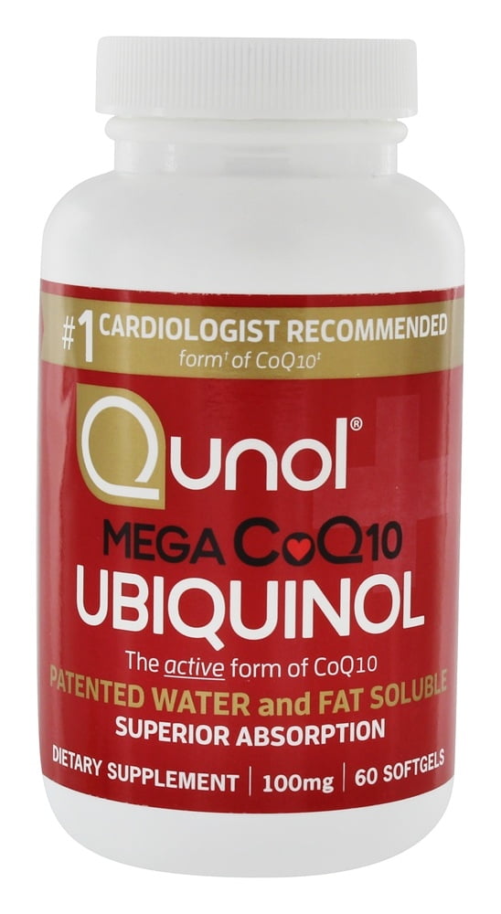Qunol Mega CoQ10 Ubiquinol 100 mg. 60 Softgels Walmart Canada