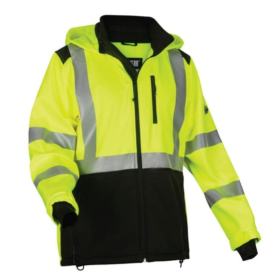 Ergodyne B3131855 High Visibility SoftShell Water Resistant Jacket - Type R Class 3, Lime - Large