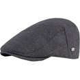 thumbnail image 7 of CoCopeaunts Newsboy Hat Autumn Winter Hat Men Women Plaid Ivy Cap Male Female Artist Painter Beret Hat Adjusted Cabbie Hat, 7 of 7