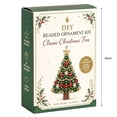 thumbnail image 2 of DIY Beaded Christmas Tree Kit for Adults, Crystal Bead Holiday Craft Set with Colorful Beads, Ornament Charms, Handmade Tabletop Christmas Decor Gift, 2 of 3