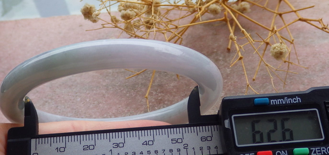 Green Pale Lavender Natural A JADE Jadeite Bangle Bracelet 62 mm 686442 TN