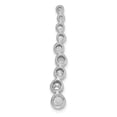 thumbnail image 3 of Real 14kt White Gold 1/2ct. Diamond Fancy Chain Slide; for Adults and Teens; for Women and Men, 3 of 4