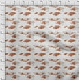 thumbnail image 3 of oneOone Cotton Silk Dark Peach Orange Fabric Geometric & Mandala Watercolor Sewing Fabric By The Yard Printed Diy Clothing Sewing Supplies 42 Inch Wide, 3 of 4