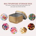 thumbnail image 6 of Round Container Lid Candle Jar Aluminum Tin Empty Metal Candy Refillable Containers Square Tins Small 2 Pcs, 6 of 6