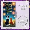 thumbnail image 2 of Fireworks Design Happy New Year Banner Pet Pattern New Year Display Starry Night Golden Lettering Holiday Backdrop for New Year Party Family Gathering Photo Shoot, 2 of 5