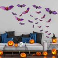 thumbnail image 4 of Decoraciones De Halloween 24 Unidades Murciélagos Decoración De Halloween Decoraciones De Halloween Murciélagos De Plástico 3D Para Interiores Para La Fiesta De Halloween Baño Cocina Sala De Estar M, 4 of 6