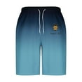 thumbnail image 4 of YLSDY Mens Bee Festival Print Board Shorts 11 Inch Inseam with Pockets Drawstring High Waisted Swimming Trunks Casual Baggy Beach Shorts Dark Blue XXXL, 4 of 5