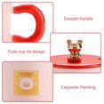 thumbnail image 3 of Taza de oso de 320ml con tapa, cuchara, Taza de cerámica para hombres y mujeres, taza de agua para pareja de café para desayuno en casa y oficina, 3 of 5
