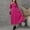 *Hot Pink, variant on ClodeEU Womens Ribbed Grewneck Long Sleeve Midi Dress,Elegant Fall A Line Tunic Flowy Midi Dress Purple,Womens Plus S
