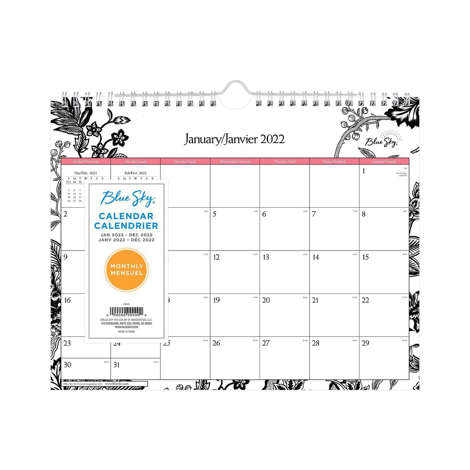 Blue Sky Analeis Small Monthly Calendar 2022