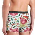 thumbnail image 4 of Bingfone Christmas Cute Pigs Men's Underwear - Casual Stretch Boxer Briefs-X-Large, 4 of 7