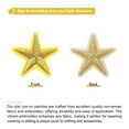 thumbnail image 3 of Uxcell 33Pcs Star Patches Iron on Patches Sew Embroidered Gold 1.5 inch, 3 of 6