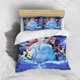 thumbnail image 3 of Disney Cartoon Frozen Elsa Print Three Piece Bedding Set Cover Set With Pillowcase Children or Adults King Queen Full Twin Size, 3 of 5