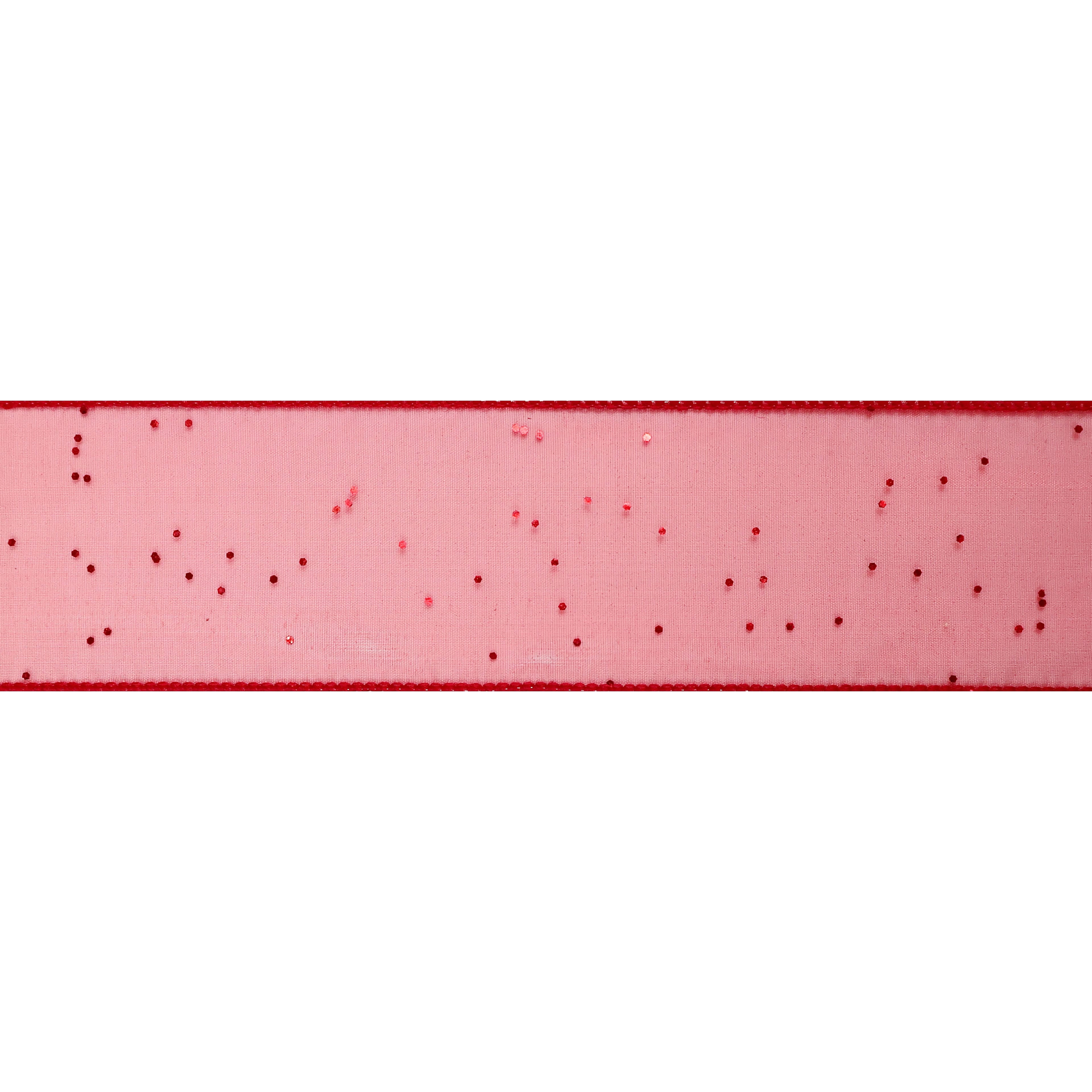 12 Pack: 2.5"x 10yd. Glitter Shimmer Wired Ribbon by Celebrate It Specialty