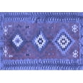 thumbnail image 1 of Ahgly Company Indoor Rectangle Oriental Blue Traditional Area Rugs, 2' x 5', 1 of 4
