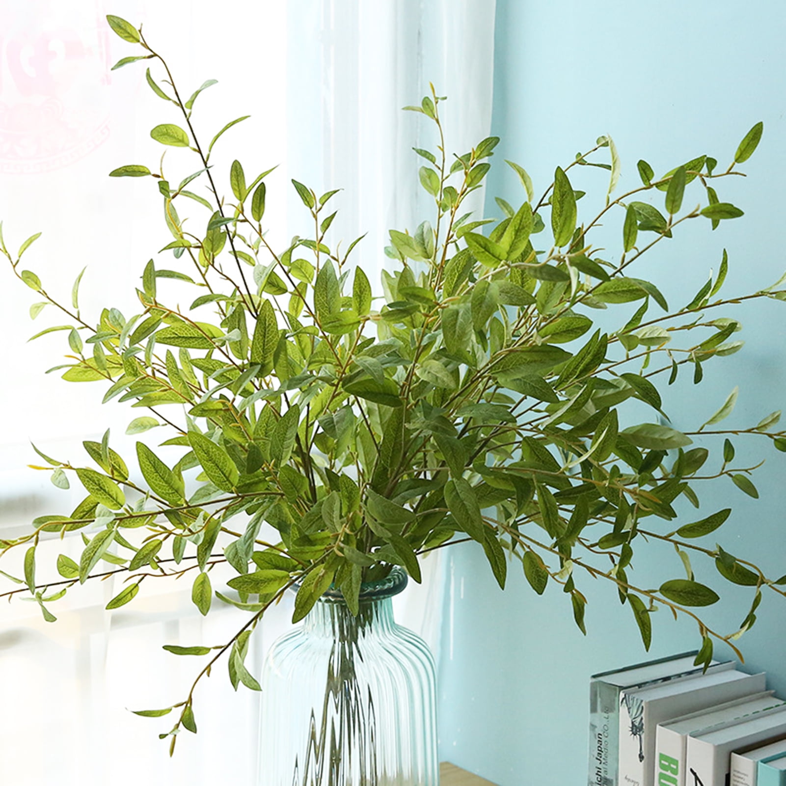 Cheers US Artificial Olive Branches Greenery Stems with 270 Olive