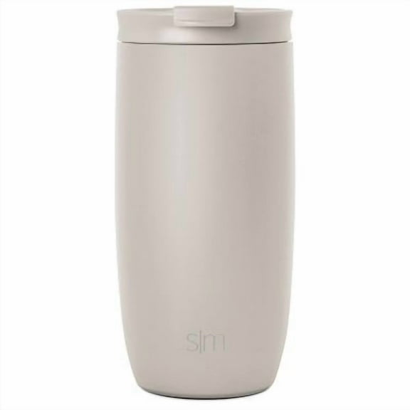 Voyager 16oz Stainless Steel Travel Mug with Insulated Flip Lid Powder Coat